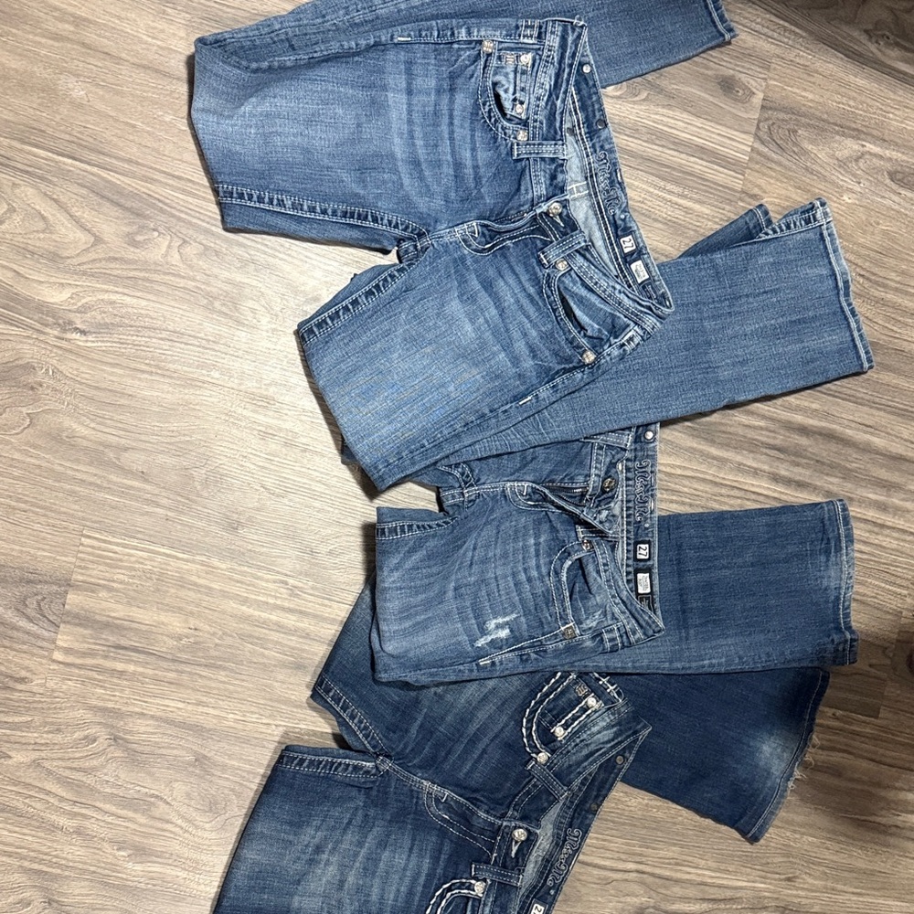 Miss Me Women's Blue Boot Cut Jeans - Medium Wash